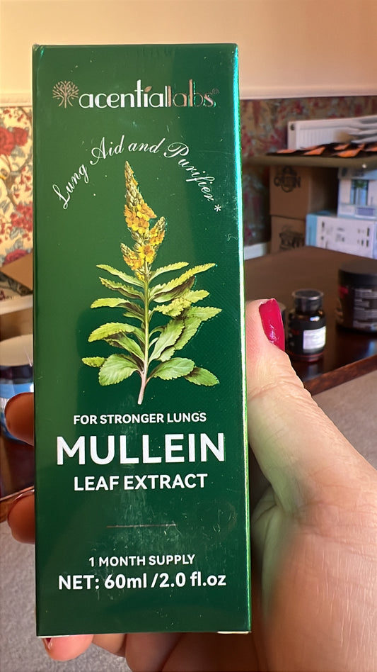 Acential Labs Mullein Leaf Extract | Lung Aid & Purifier | 60ml