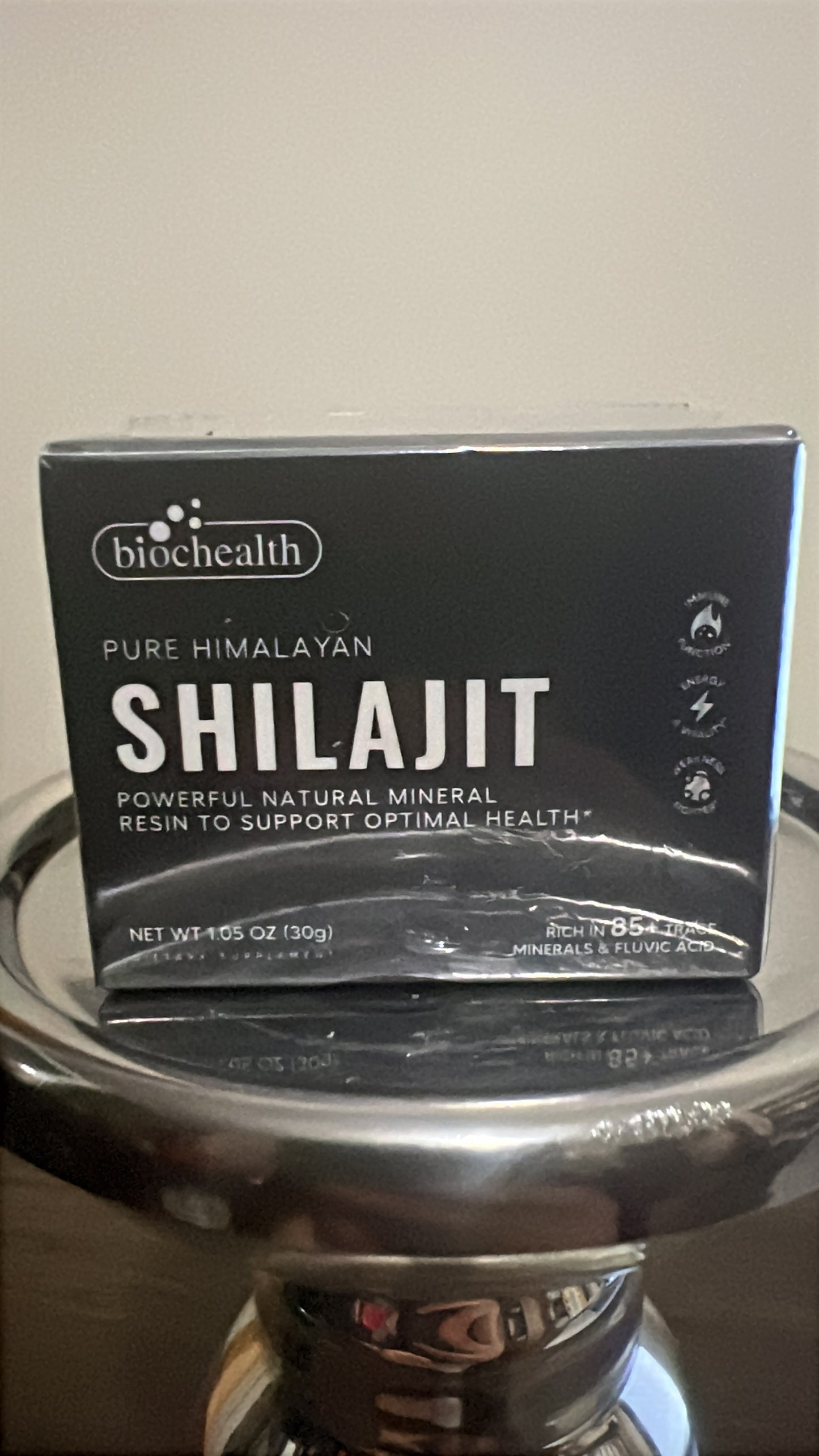 Biochealth Pure Himalayan Shilajit Resin – 85+ Trace Minerals & Fulvic Acid | 30g | Optimal Health