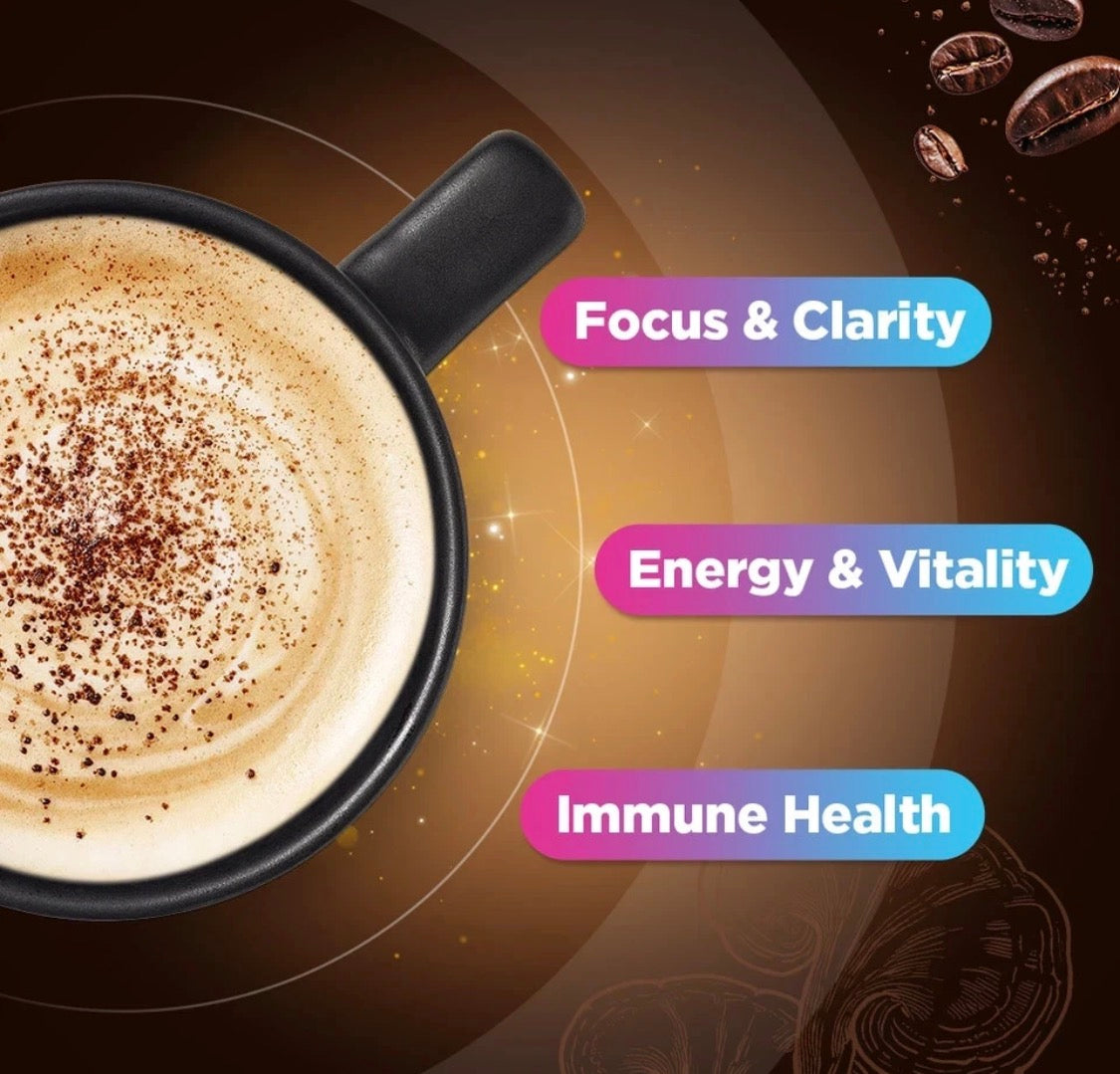 Organic Mushroom Coffee 4000mg | 10 Mushroom Extract Blend | Energy & Focus