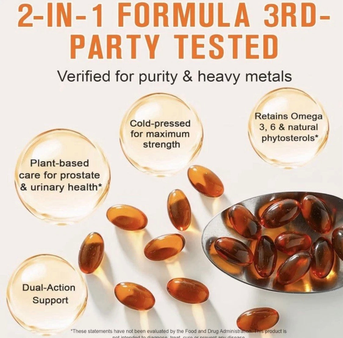 Cold-Pressed Pumpkin Seed Oil with Saw Palmetto – 1,000mg | 300 Softgels