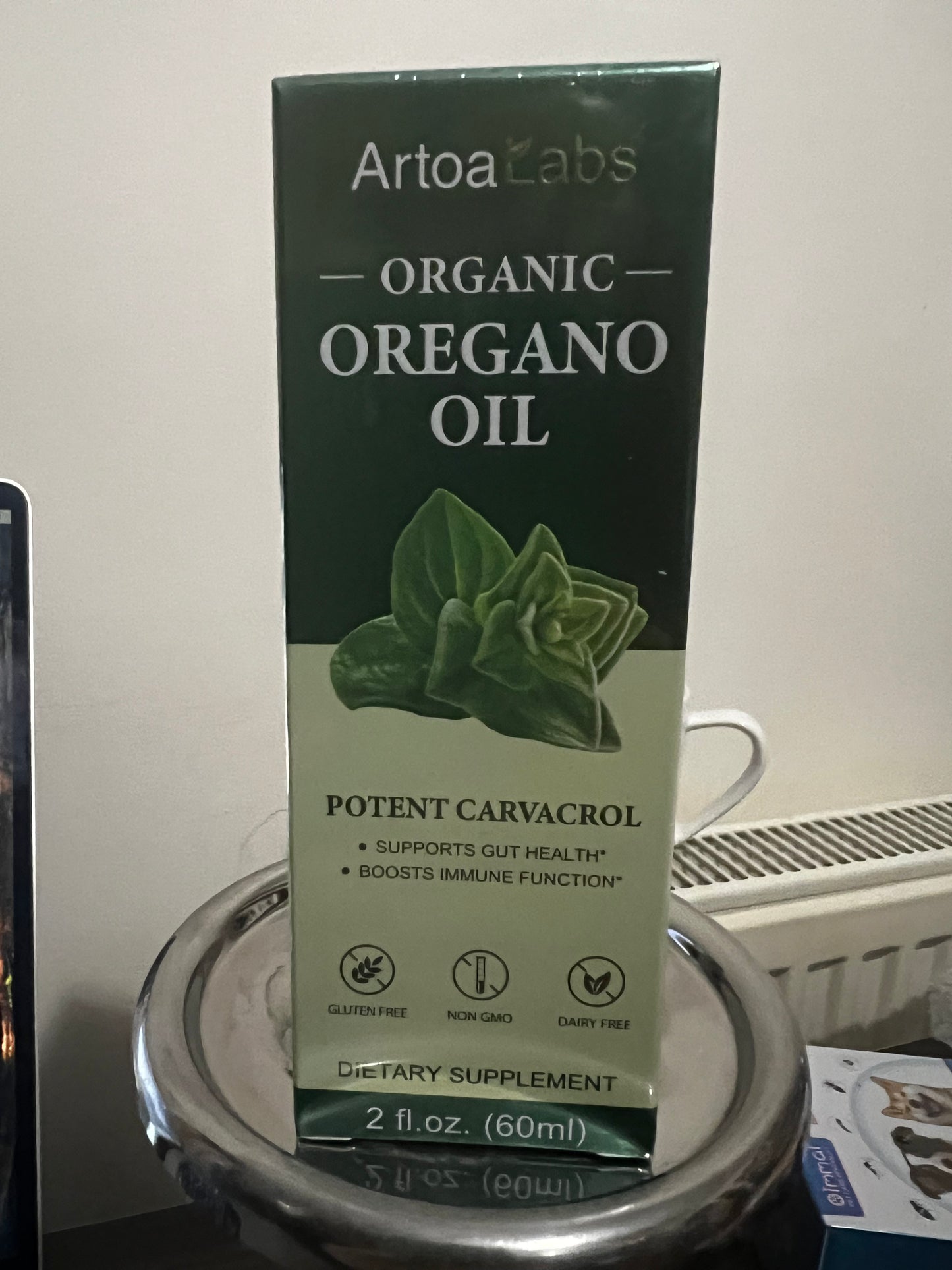 Organic Oregano Oil with Potent Carvacrol – Gut Health & Immune Support | 2 fl. oz.