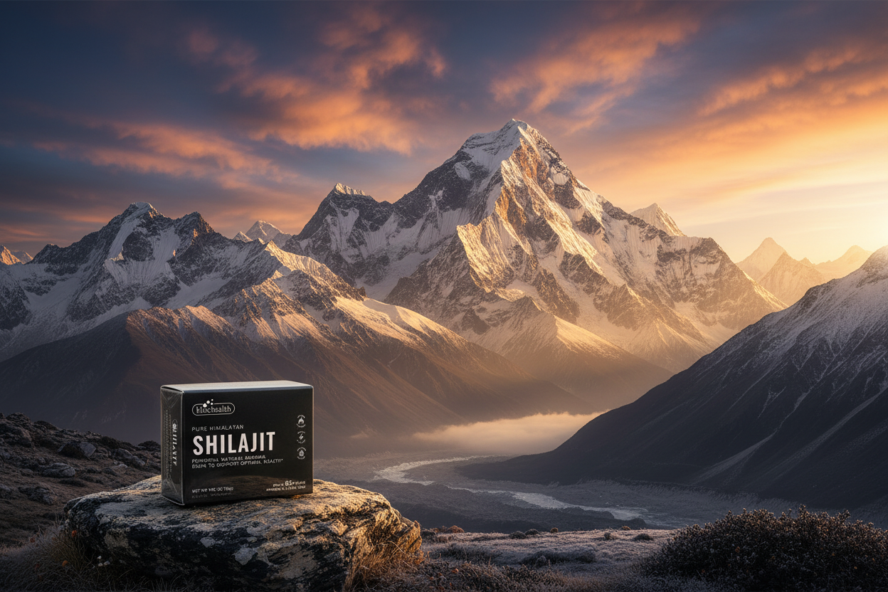Biochealth Shilajit Mountain Scene