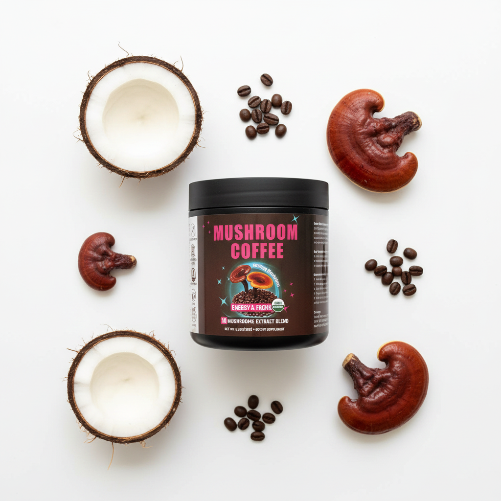 Coconut flat lay