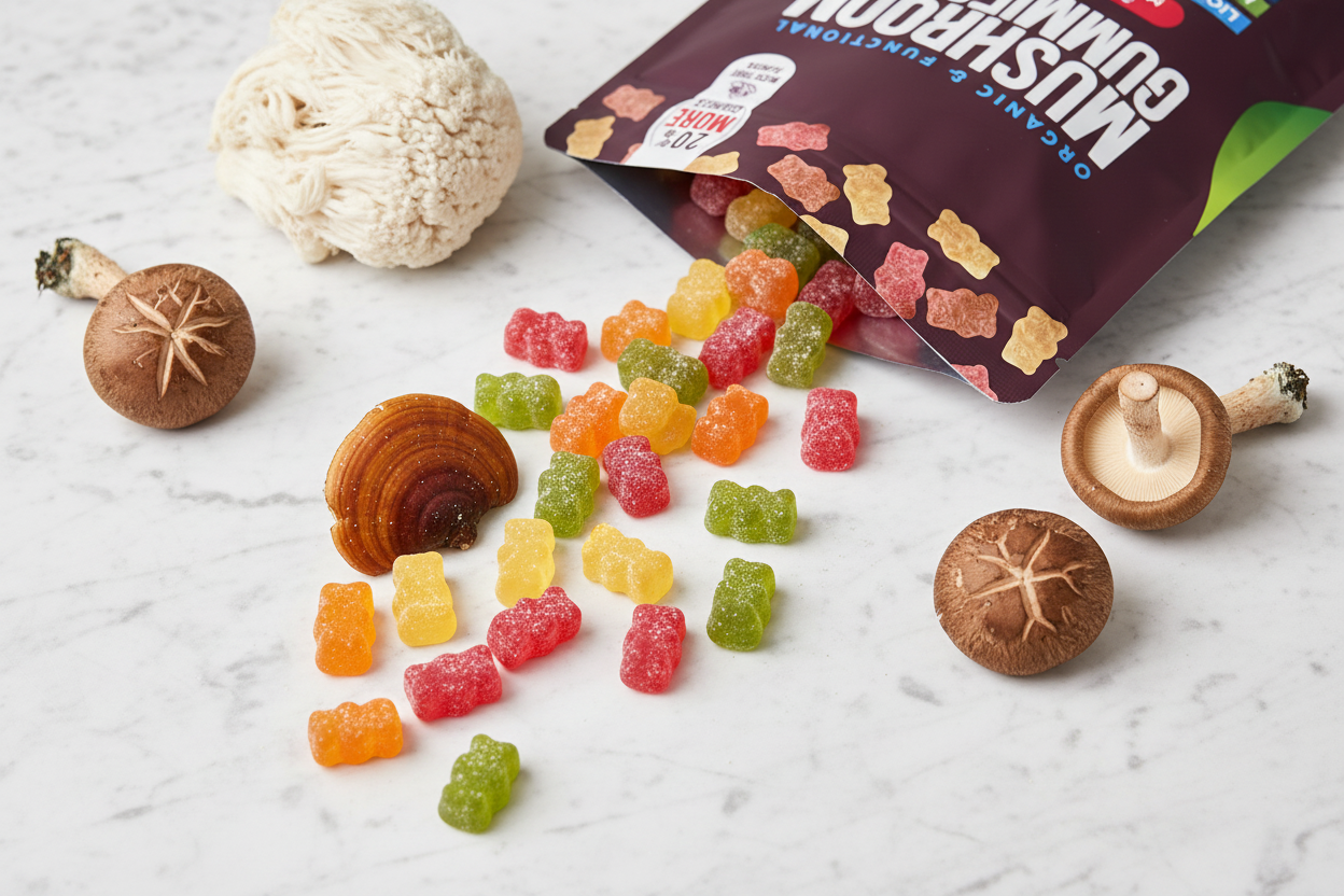 Mushroom Gummies Close Up