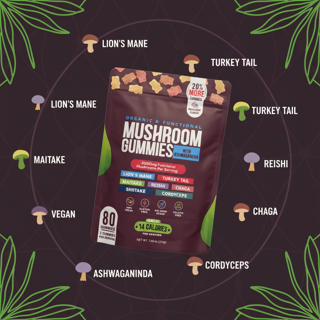 Mushroom Gummies Infographic