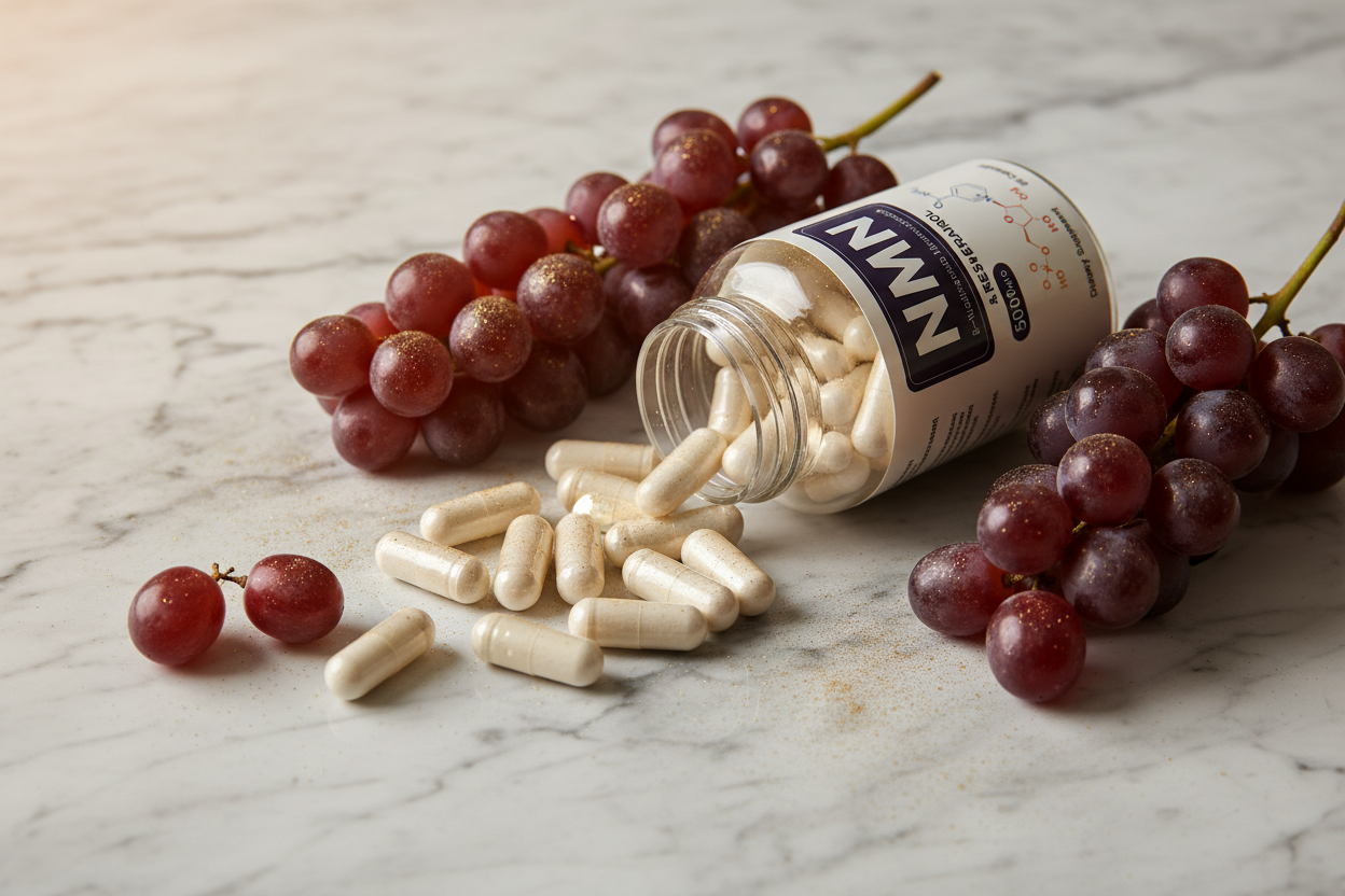 NMN Resveratrol Close Up