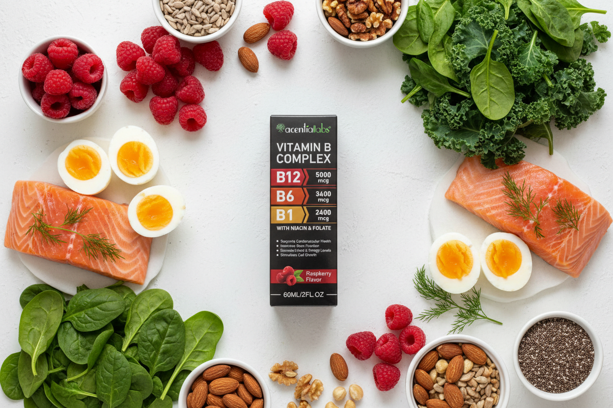 Vitamin B Flat Lay